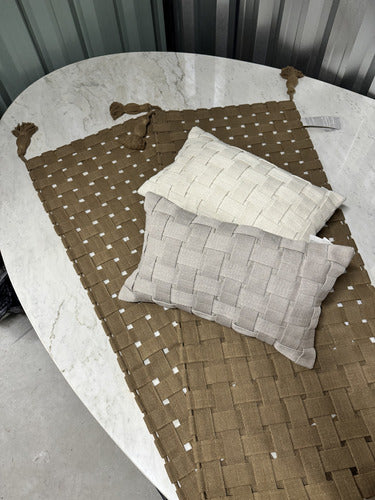 Kit Capa Almofada Trancê Original Santa Luzia C/ Enchimento